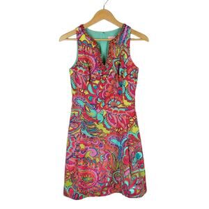 Lilly Pulitzer Lloyd Feeling Groovy Sleeveless Dress Size 4